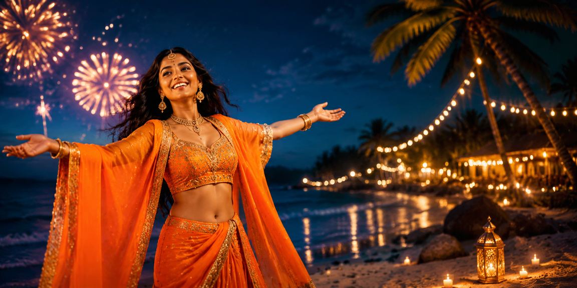 Indian festival Diwali celebration with sports betting theme