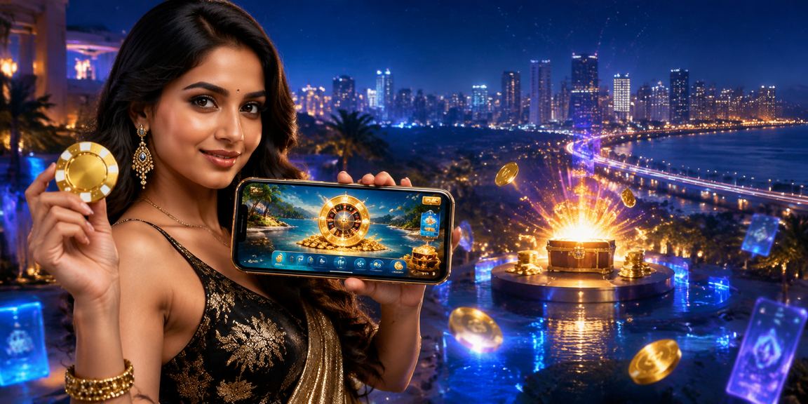 VIP deposit bonus promotion in Mumbai Bandra with blue and gold theme